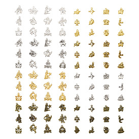 Alloy Pendants, Cadmium Free & Lead Free, 12 Constellations Shape