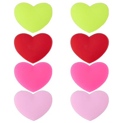 8шт 4цвета силиконовый демпфер для теннисной ракетки, гаситель вибрации, сердце