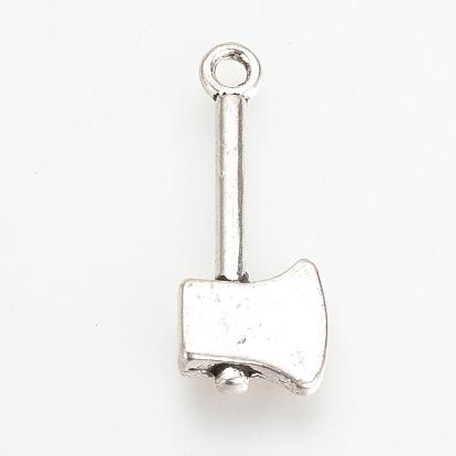Tibetan Style Alloy Pendants, Axe, Cadmium Free & Lead Free