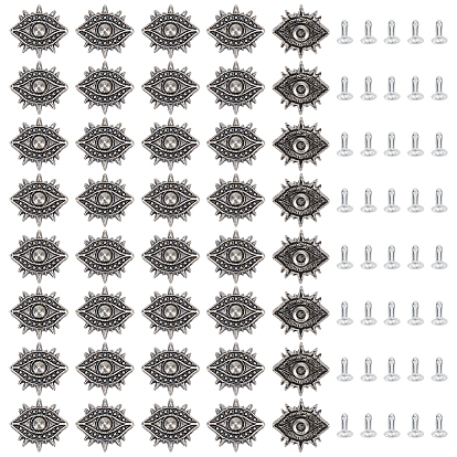 40 устанавливает заклепки из сплава, глаз, для пальто, обуви, украшение чемодана и сумки