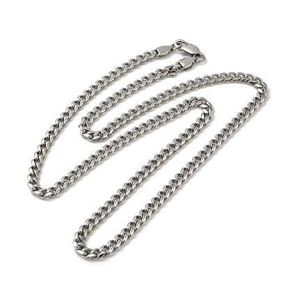 304 Stainless Steel Cuban Link Chain Necklace