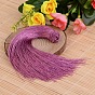 Beautiful Design Nylon Tassel Pendant Decorations, 160x18mm, Hole: 4mm