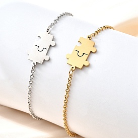 201 браслеты-головоломки из нержавеющей стали Pulsera, ювелирные изделия из кабельной цепи для женщин