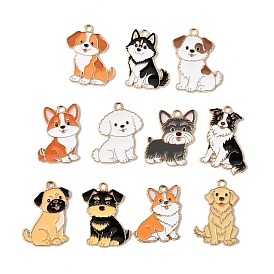 Colgantes de la aleación del esmalte, encantos de perros