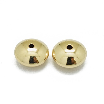 Yellow Gold Filled Spacer Beads, 1/20 14K Gold Filled, Cadmium Free & Nickel Free & Lead Free, Flat Round