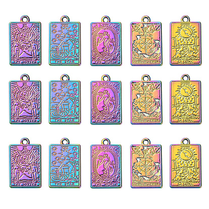 20шт 5 стили подвески из сплава с гальванопокрытием, без кадмия, без никеля и без свинца, Таро прелести