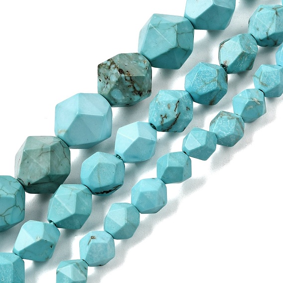 Бусины из натурального магнезита, окрашенная и подогревом, звезды вырезать круглые бусы