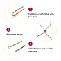 SUNNYCLUE 6Pcs Brass Slider Bracelets Makings, with Box Chains and Lobster Claw Clasps