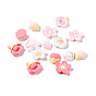 Opaque Resin Cabochons, Flower
