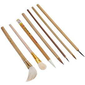 Olycraft bamboo кисть для китайской каллиграфии, щетка для волос ласки, глиняный инструмент