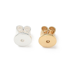 Латунные гайки для сережек, плоско-круглые, без свинца и без кадмия