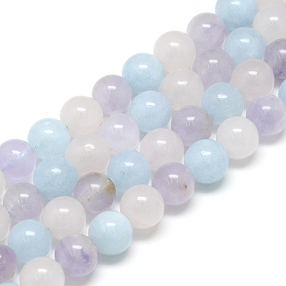 Природные морганит нитей бисера, круглые