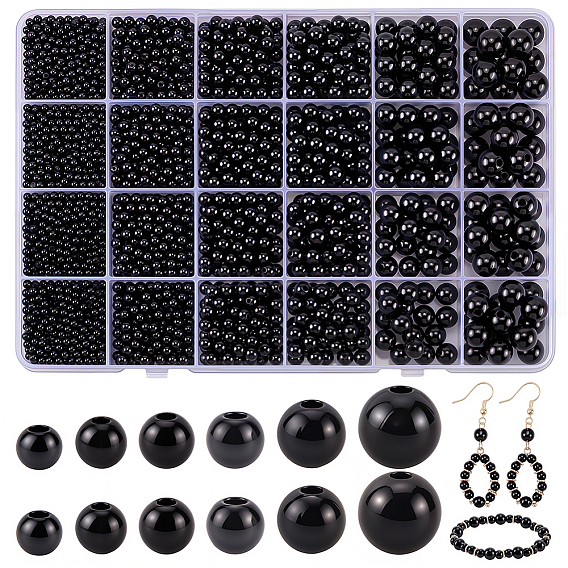 3400 шт. 6 стиль бусины из АБС-пластика с имитацией жемчуга, круглые