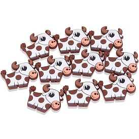 10Pcs Silicone Beads, Cattle