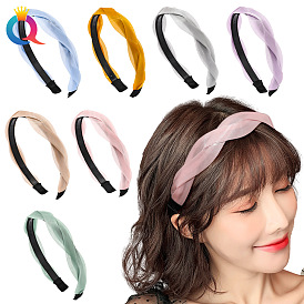 Chic European Style Weave Headband - Simple Hairband for Washing Face and Styling Hair.