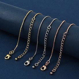 Латунные браслеты-цепочки с креплением для женщин, без кадмия и без свинца, 901 застежка из нержавеющей стали, долговечный