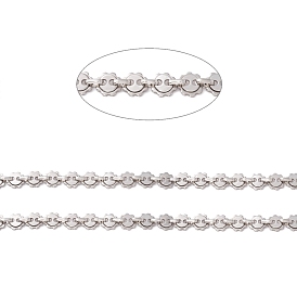 304 Stainless Steel Sun & Oval Chains, Cross Chains, Unwelded