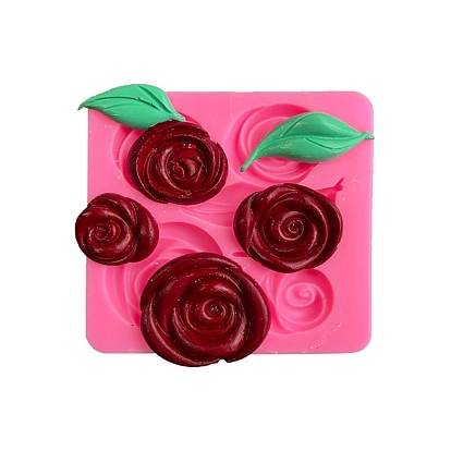 Food Grade Silicone Molds, Fondant Molds, Baking Molds, Chocolate, Candy, Biscuits, UV Resin & Epoxy Resin Jewelry Making, Rose