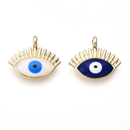 Подвески из эмали и сплава, без кадмия и без свинца, золотой свет, очарование сглаза