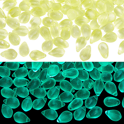 150 шт. светящиеся прозрачные стеклянные подвески-капли, ювелирные аксессуары своими руками