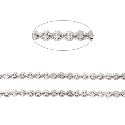 304 Stainless Steel Sun & Oval Chains, Cross Chains, Unwelded