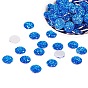 Resin Cabochons, Imitation Druzy Agate, Flat Round, AB Color Plated