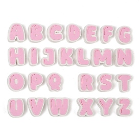 Plastic European Beads, Large Hole Beads, Pink