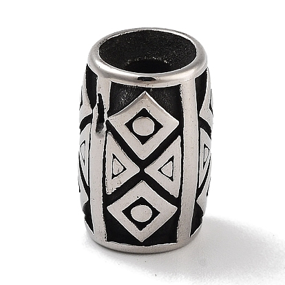 Ретро 304 из нержавеющей стали бусины, колонка с ромбами