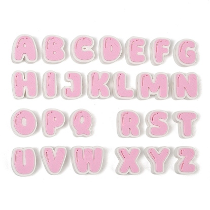 Plastic European Beads, Large Hole Beads, Pink