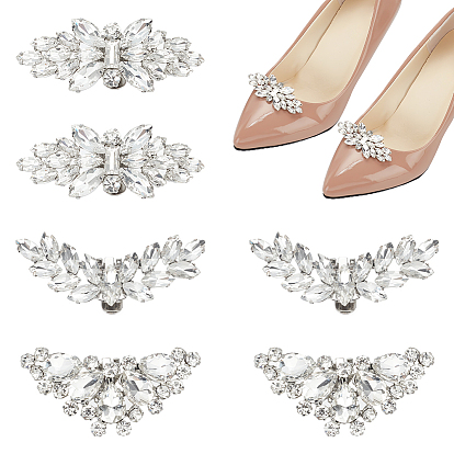 6 шт 3 стили съемные пряжки для обуви со стразами из сплава