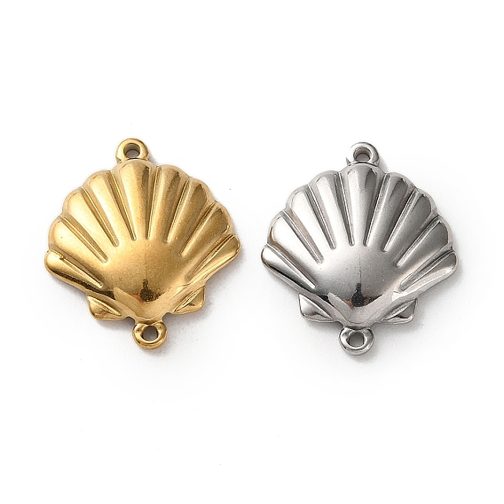 304 подвески-соединители из нержавеющей стали в форме ракушки, ионное покрытие (ip)