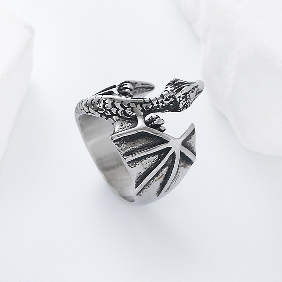 304 из нержавеющей стали кольца палец для мужчин, дракон
