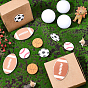 Chgcraft 150 piezas 3 pegatinas de bolas de deportes de esponja de estilo, con adhesivo en la espalda, para artículos de decoración de fiestas temáticas de pelotas deportivas