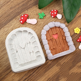 Food Grade DIY Silicone Molds, Fondant Molds, Baking Molds, Chocolate, Candy, Biscuits, UV Resin & Epoxy Resin Jewelry Making, Door with Heart