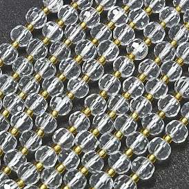 Синтетические кварцевые нити бисер, с бисером, граненые, фонарь