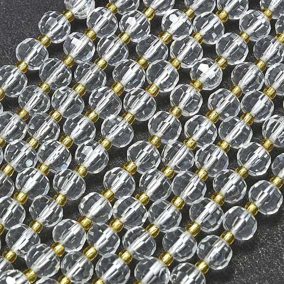 Синтетические кварцевые нити бисер, с бисером, граненые, фонарь