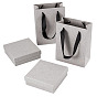 Paper Jewelry Display Cases, Jewelry Set Cases for Rings Earrings Necklaces Bracelets Storage, with Paper Gift Tote Bags