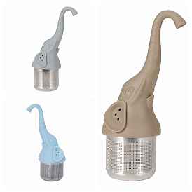 Elephant Silicone & Stainless Steel Tea Infuser, Human Creative Tea Strainer, for Tea Lovers