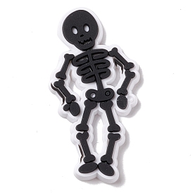 Halloween Theme PVC Cabochons, Skeleton