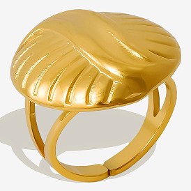 Овальный 304 из нержавеющей стали модный манжет открытый кольцо для женщин