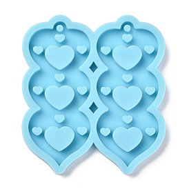 Pendant Silicone Molds, Resin Casting Molds, For UV Resin, Epoxy Resin Jewelry Making, Heart