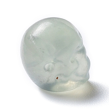 Natural Fluorite Beads, Halloween Skull