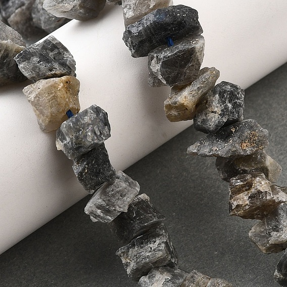 Природные лабрадорита бисер нитей, необработанный грубый камень, самородки