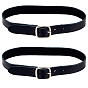Cowhide Spur Straps, Adjustable Boot Straps for Thigh High Boot, with Iron Center Bar Buckle, for Equestrian Supplies