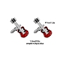 Musical Instruments Alloy Enamel Cufflinks, for Apparel Accessories