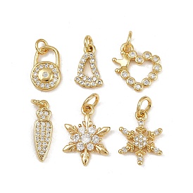 Латунные микро проложить кубического циркония прелести, с целью перехода в кольце, золотые