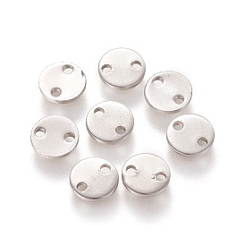 304 Stainless Steel Links/Connectors, Flat Round