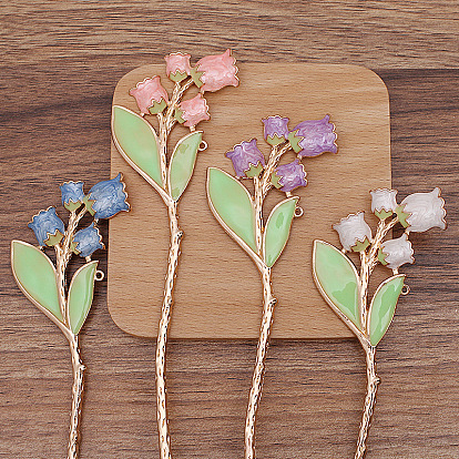 Haarstab aus Legierung im antiken Stil, für DIY Schmuckzubehör, Blume