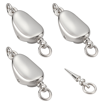 3 шт. 925 застежки-коробки из стерлингового серебра с самородками, 1Замшевая ткань из ПК, квадратная салфетка для полировки серебра