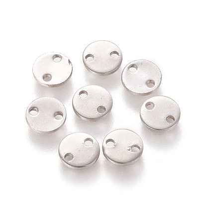 304 Stainless Steel Links/Connectors, Flat Round